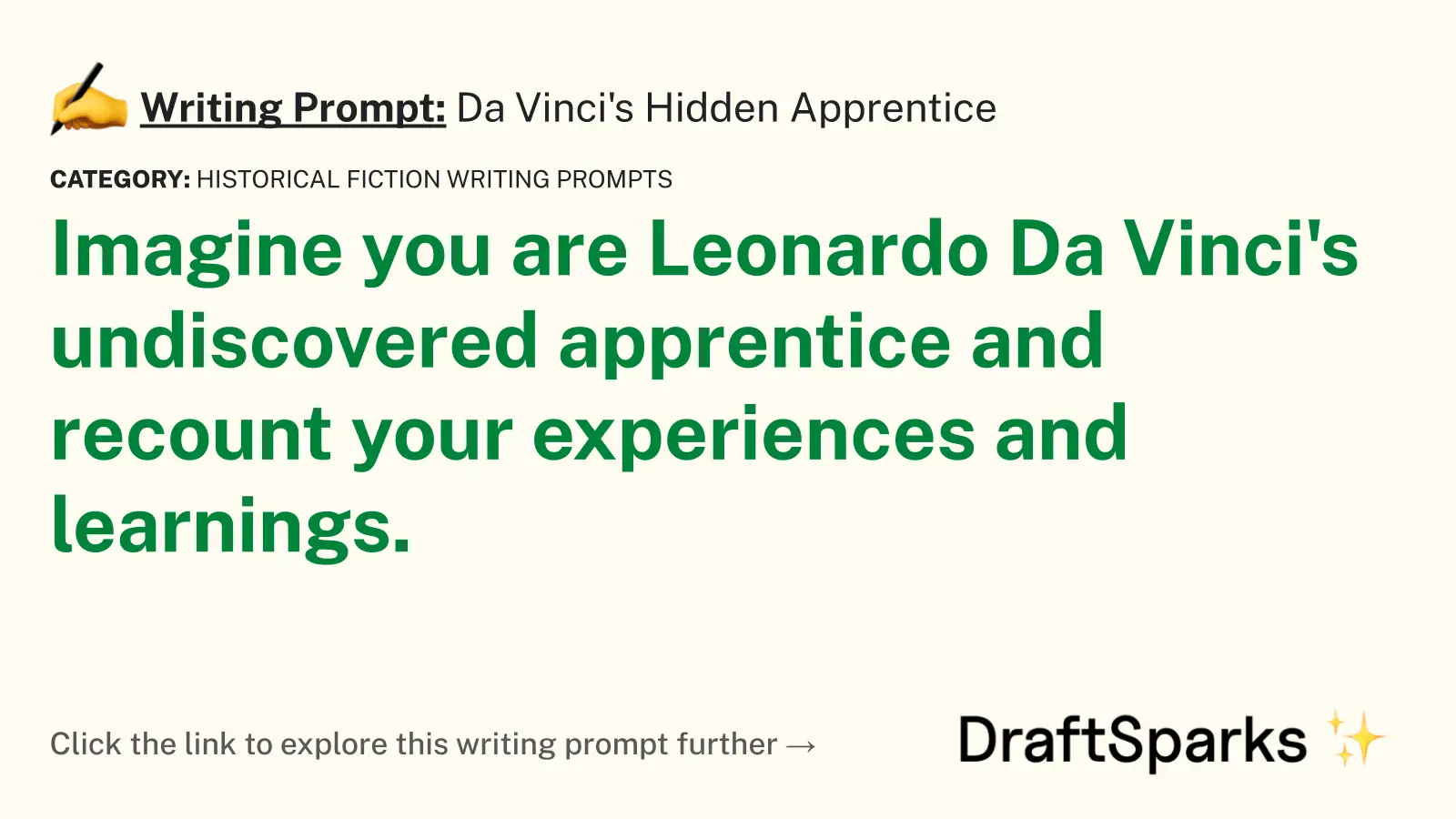 Da Vinci’s Hidden Apprentice