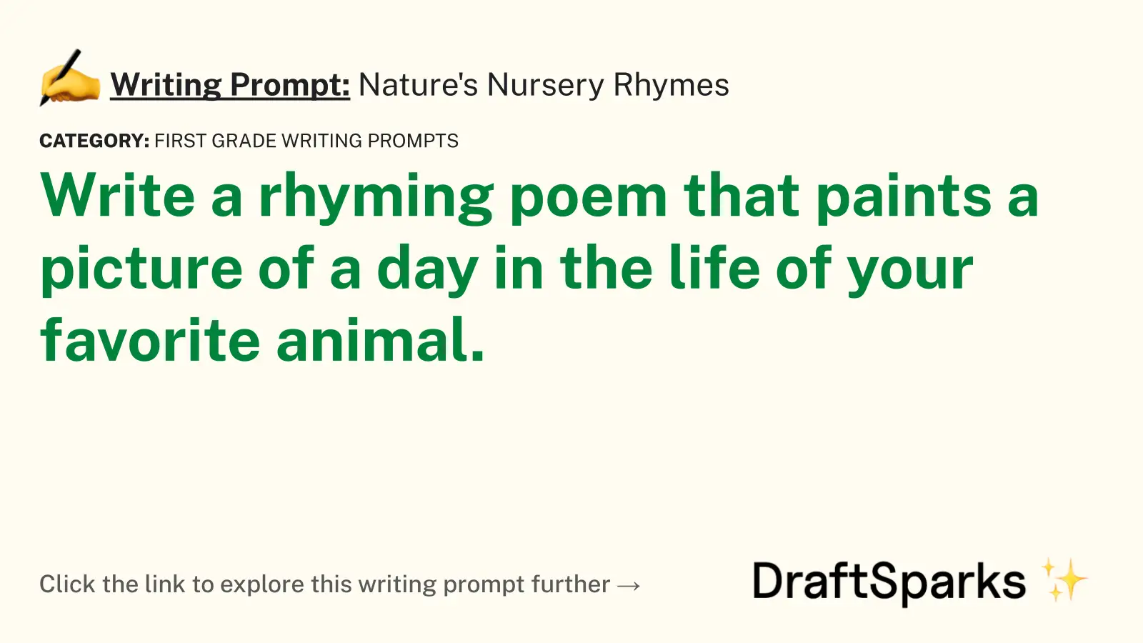 Nature’s Nursery Rhymes