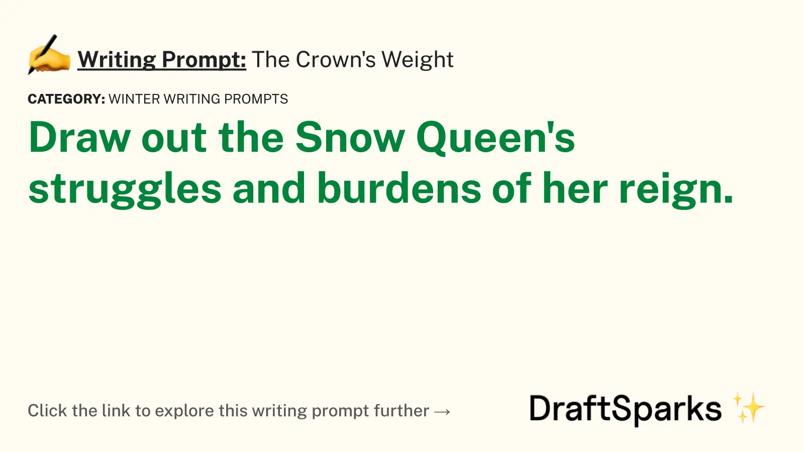 The Crown’s Weight