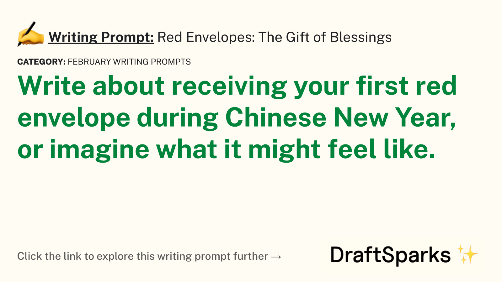Red Envelopes: The Gift of Blessings