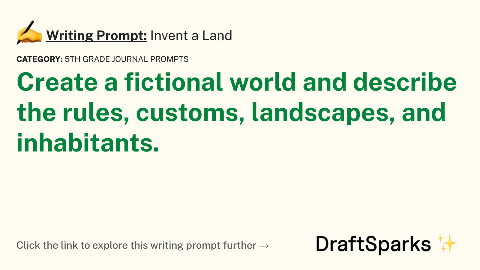 Invent a Land