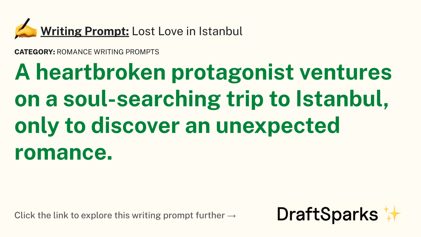 Lost Love in Istanbul