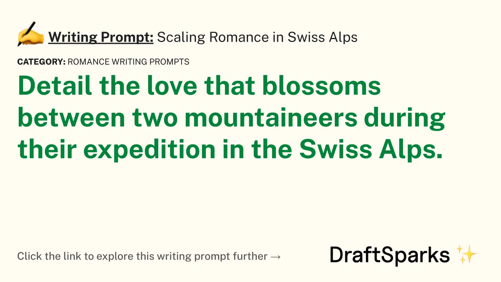 Scaling Romance in Swiss Alps