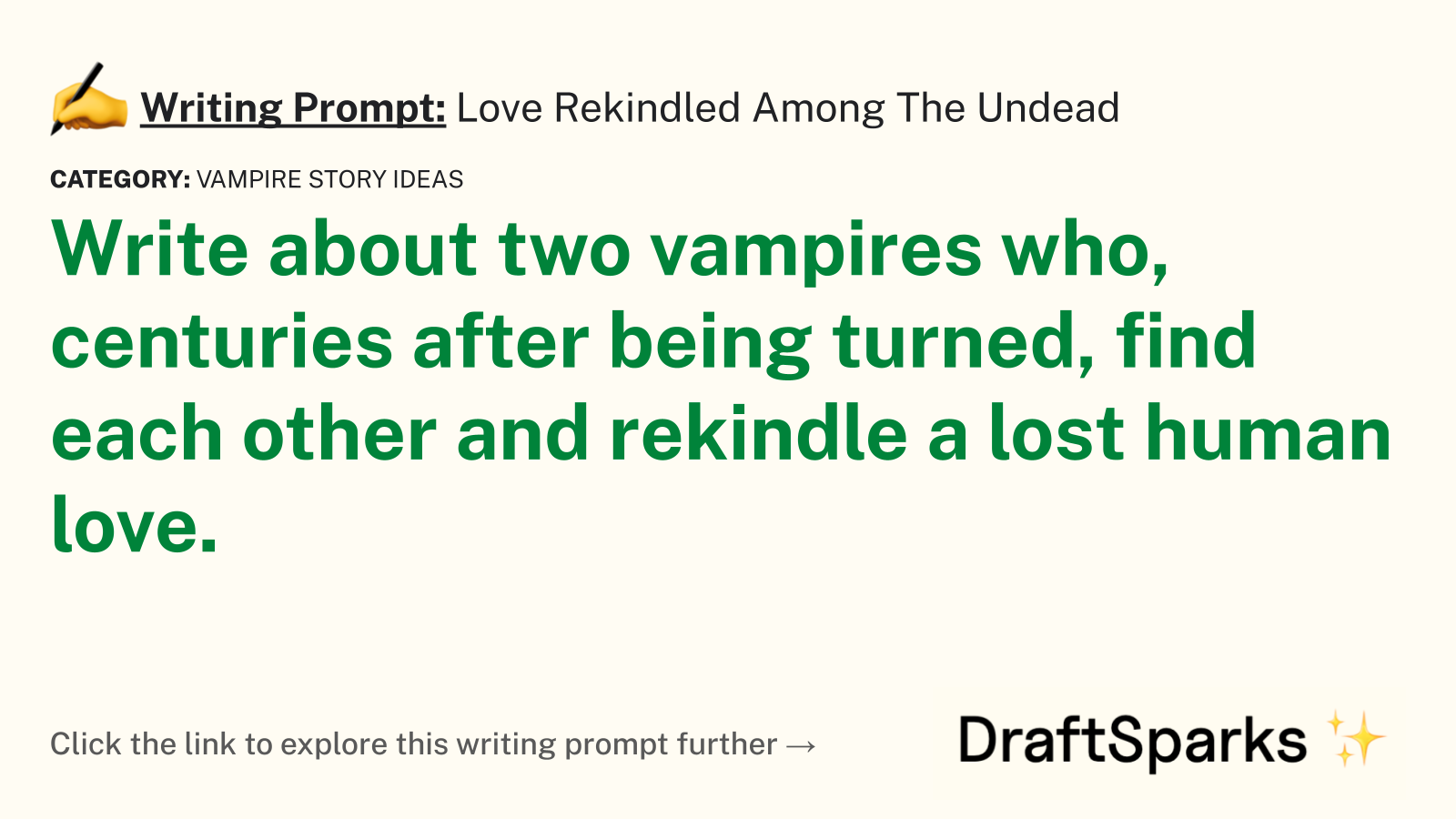 Love Rekindled Among The Undead