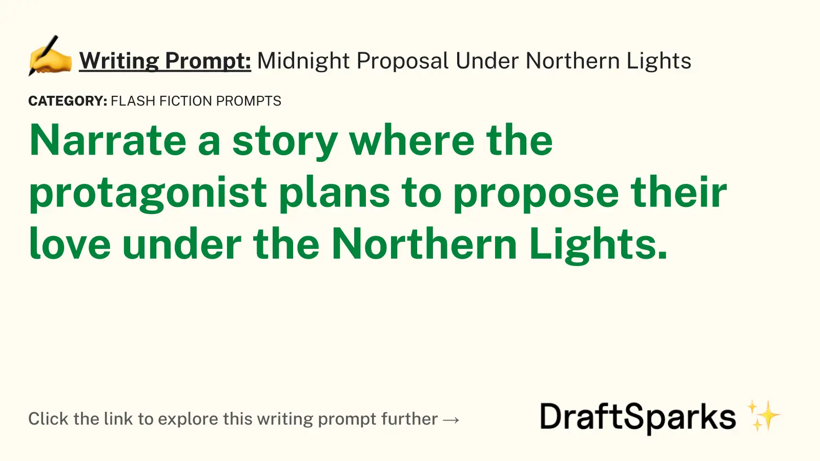 Midnight Proposal Under Northern Lights