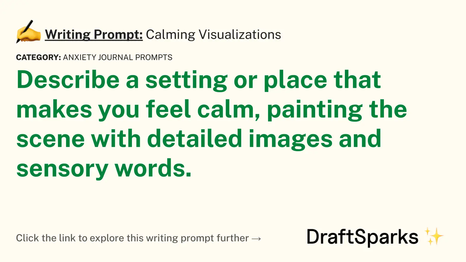 Calming Visualizations