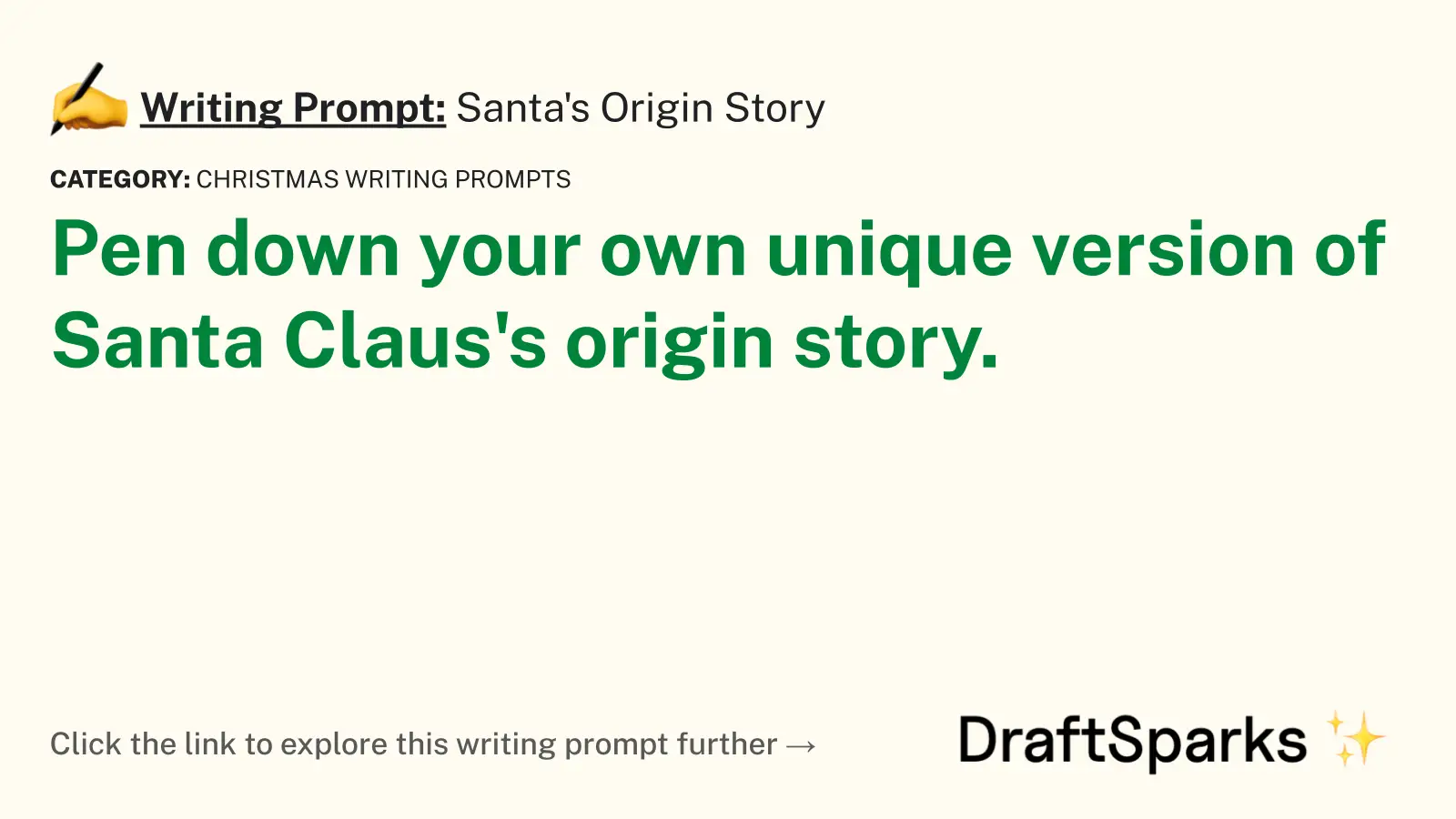 Santa’s Origin Story