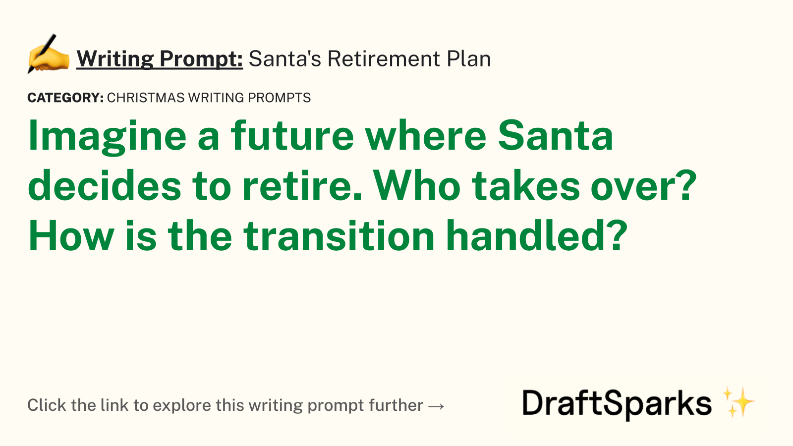 Santa’s Retirement Plan