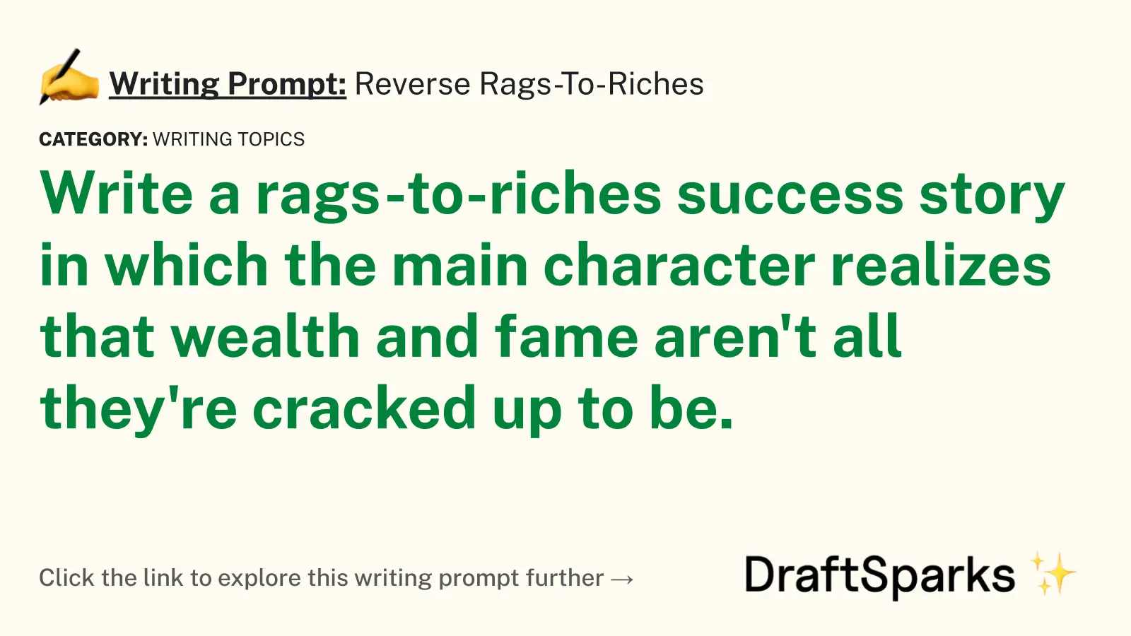 Reverse Rags-To-Riches