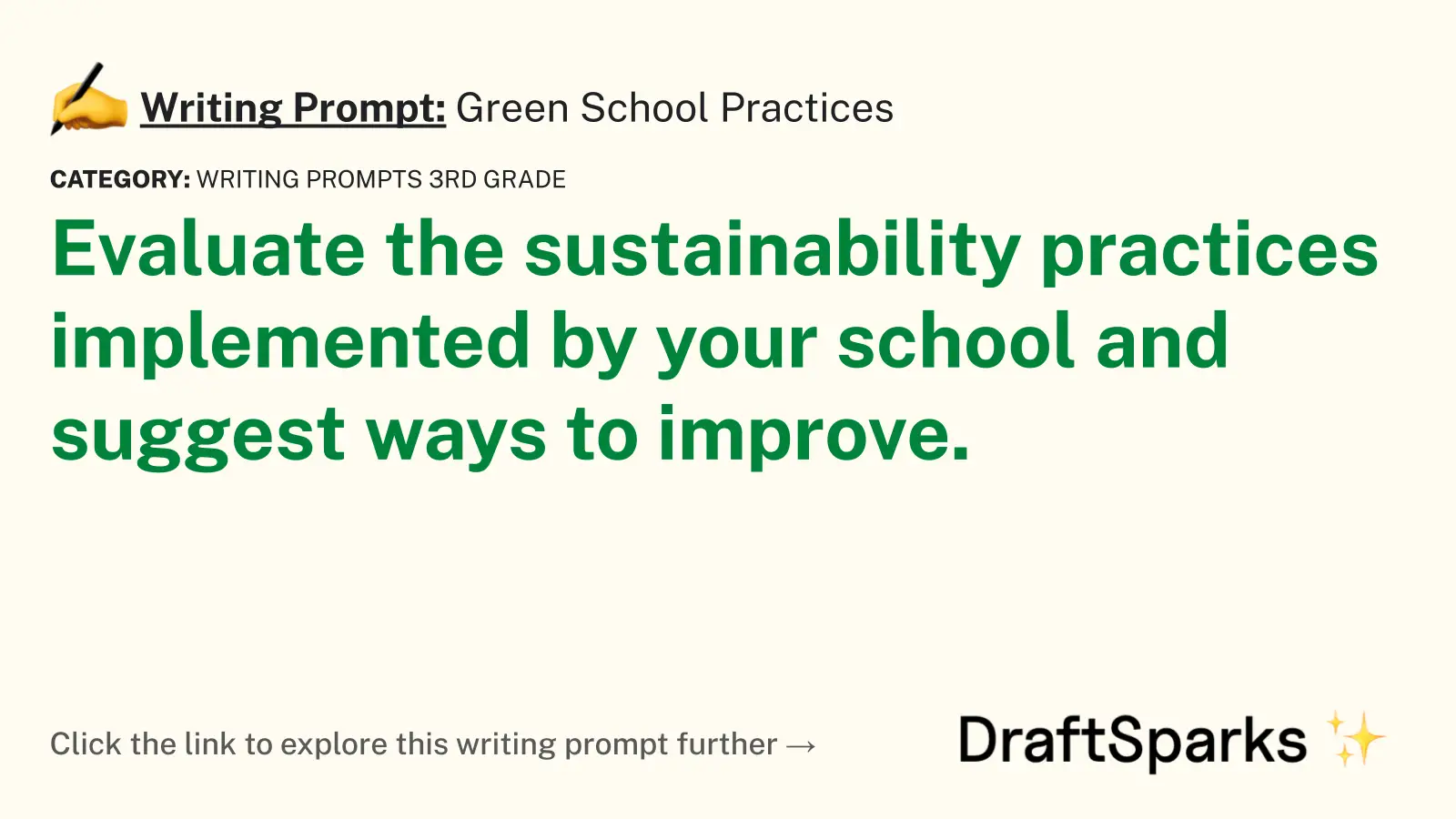 Green School Practices