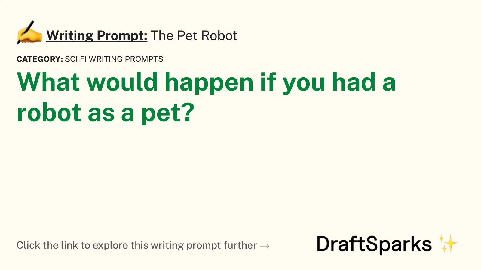 The Pet Robot