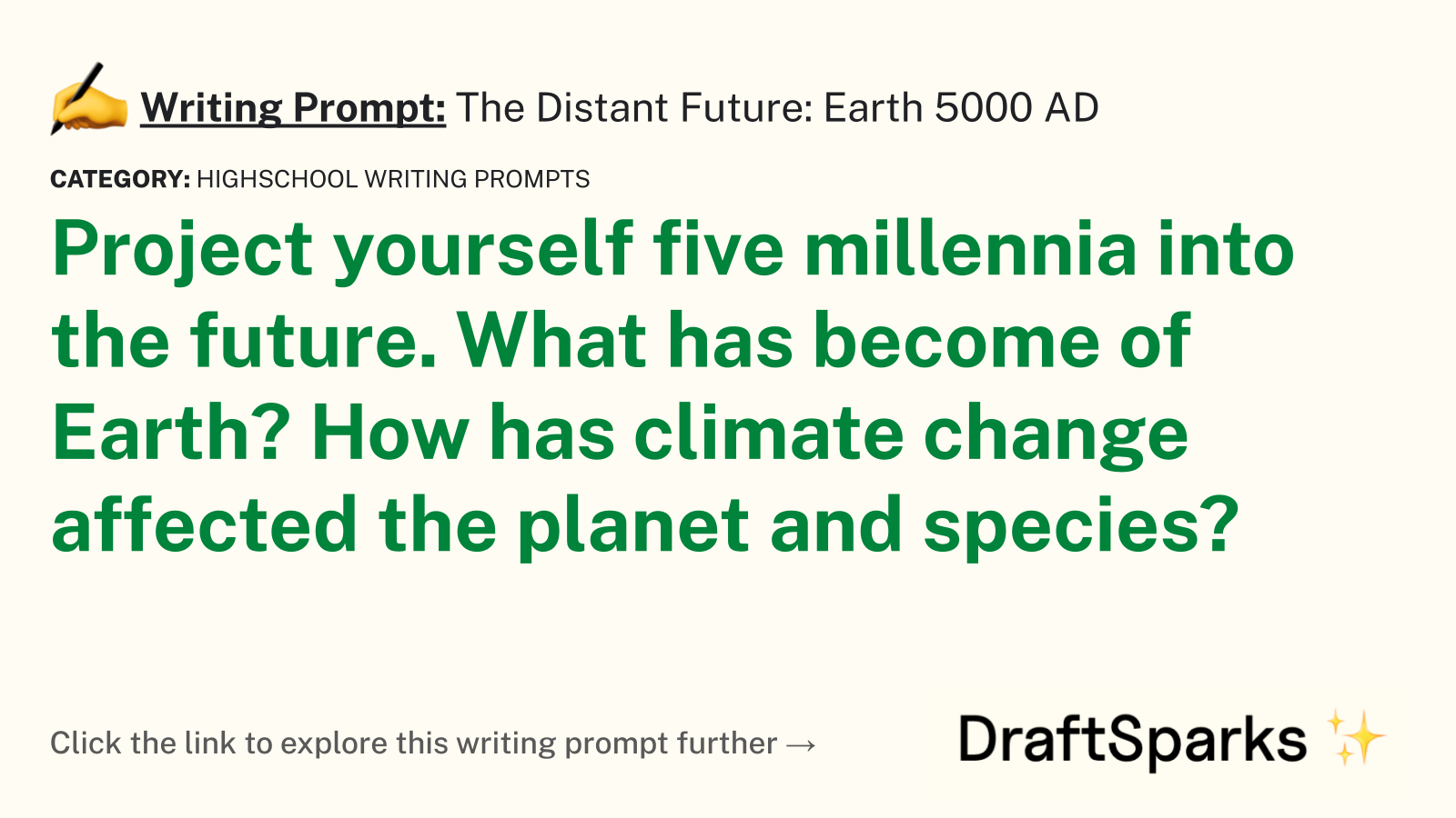 The Distant Future: Earth 5000 AD