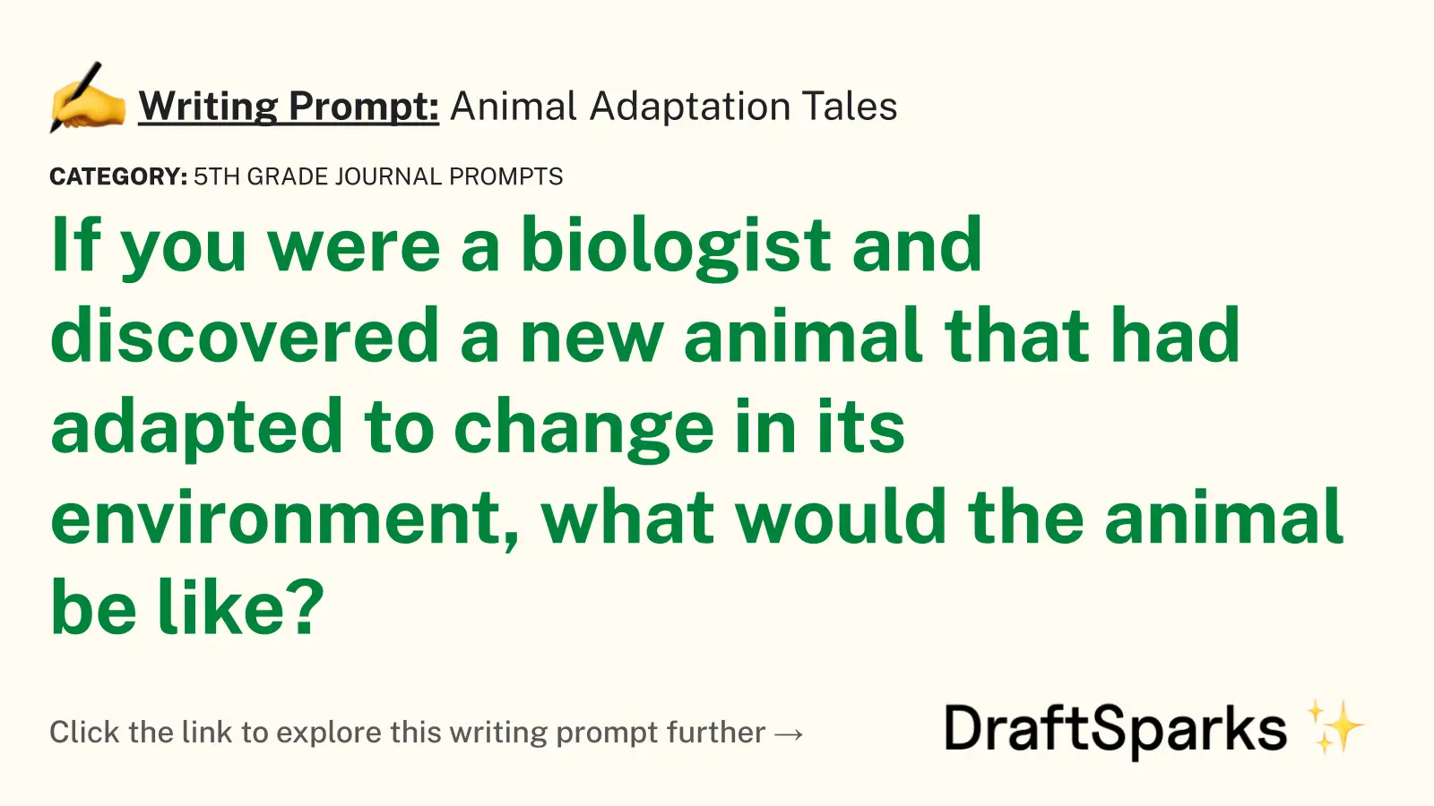 Animal Adaptation Tales