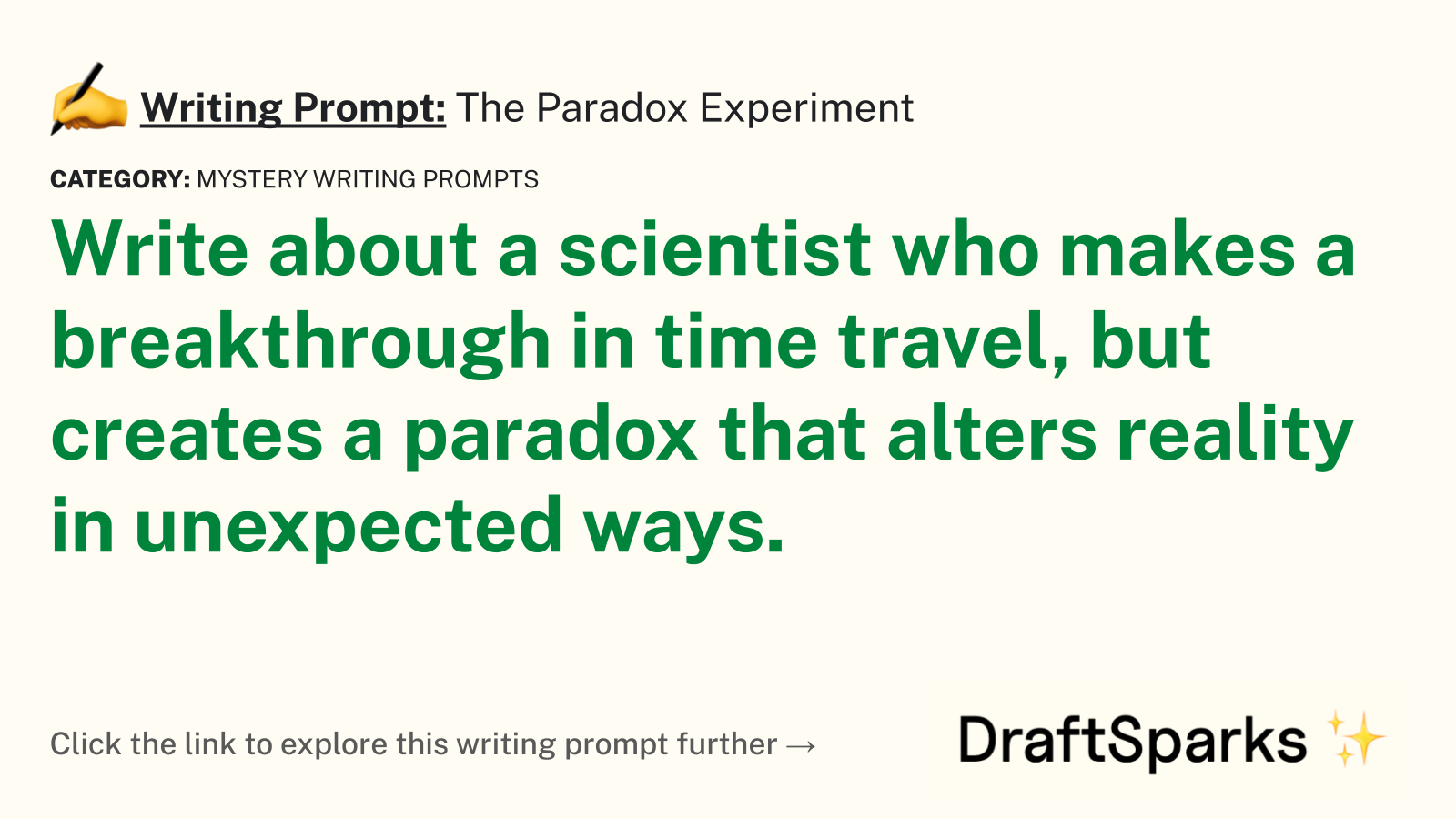 The Paradox Experiment