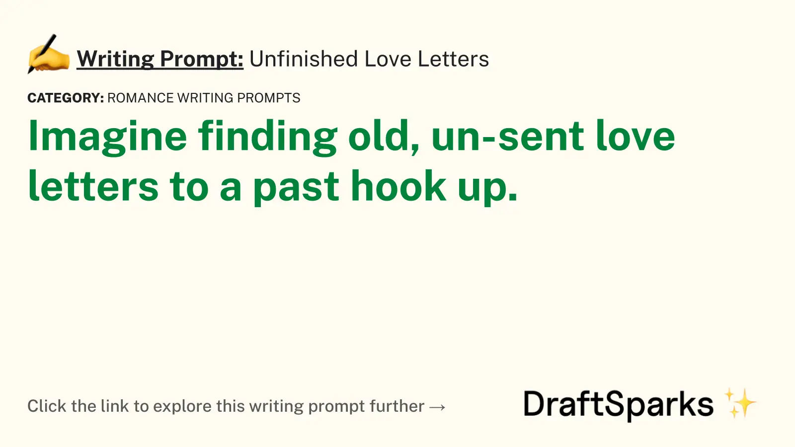 Unfinished Love Letters