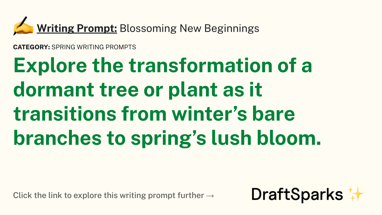 Blossoming New Beginnings