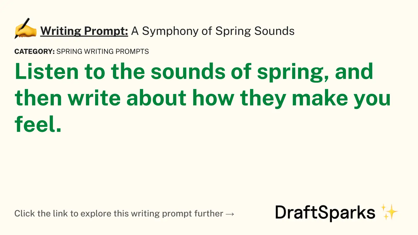 A Symphony of Spring Sounds
