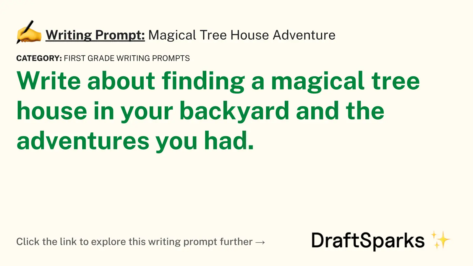 Magical Tree House Adventure