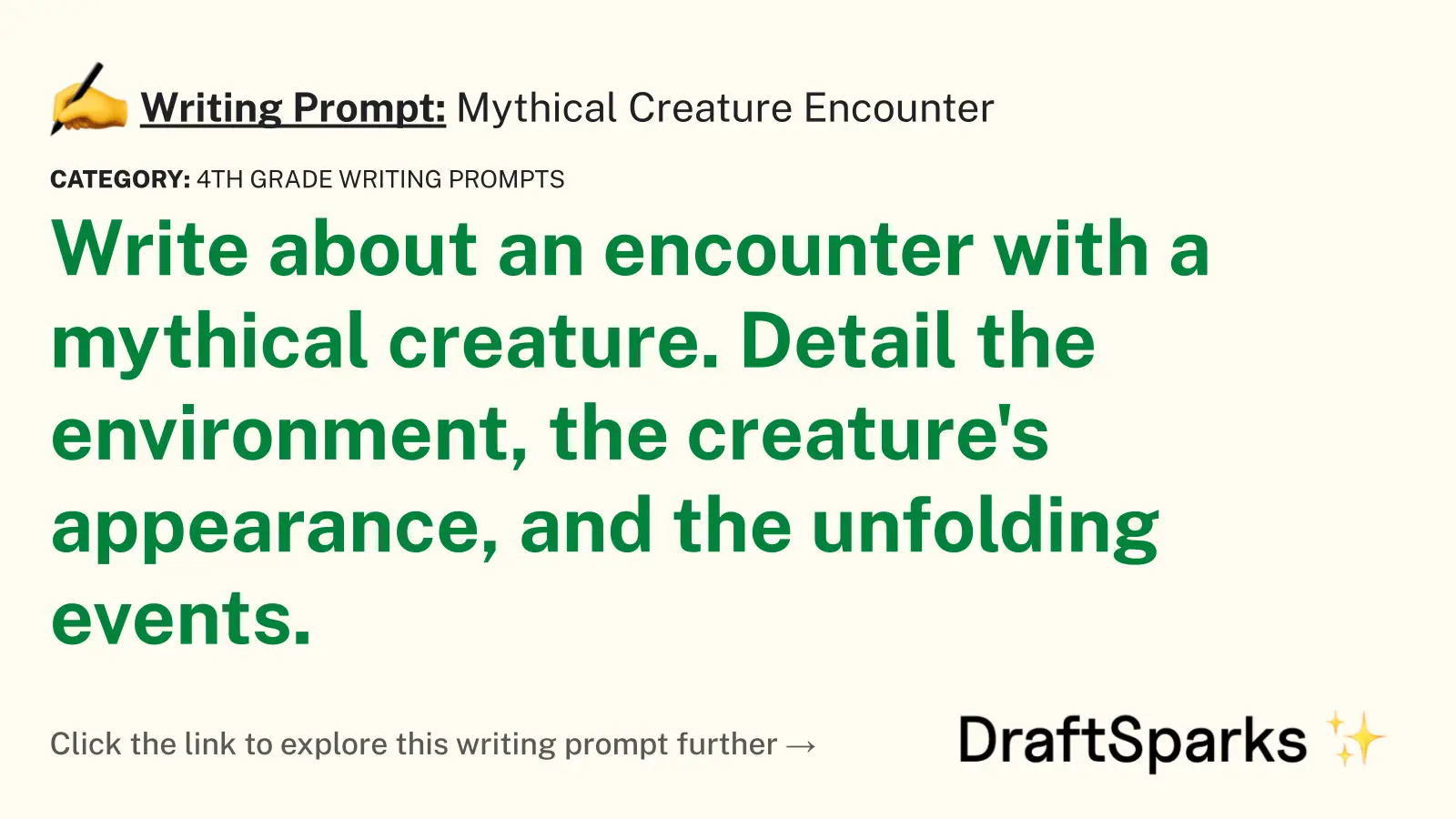 Mythical Creature Encounter