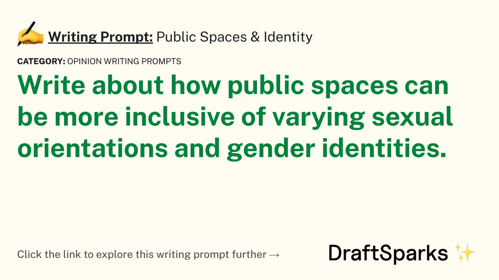 Public Spaces & Identity