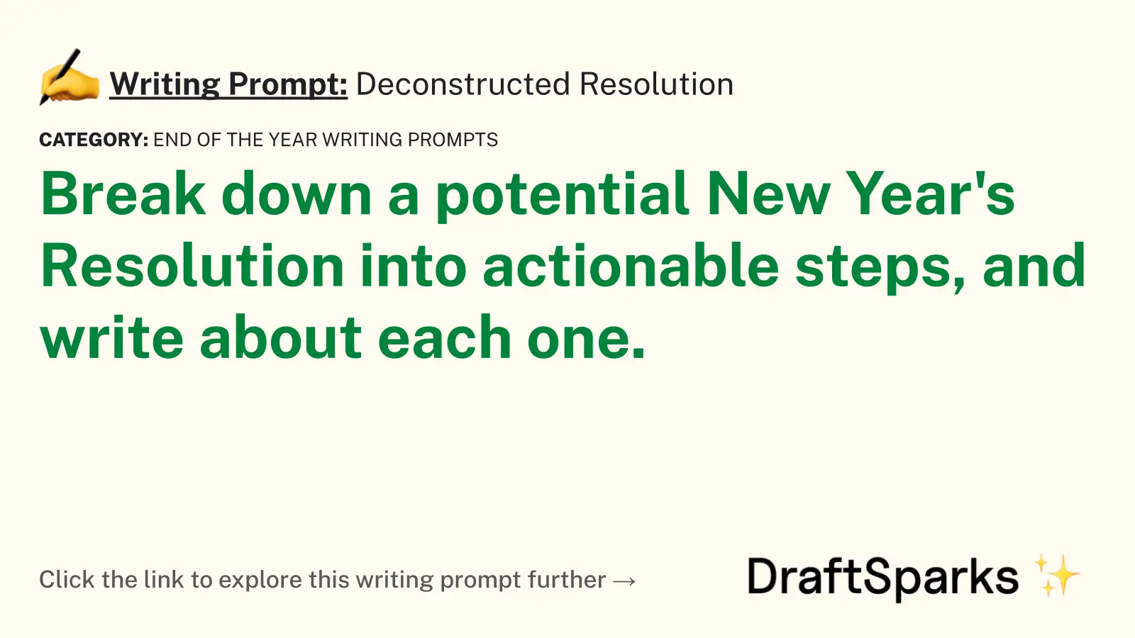 Deconstructed Resolution