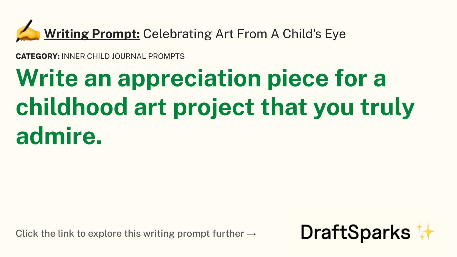Celebrating Art From A Child’s Eye