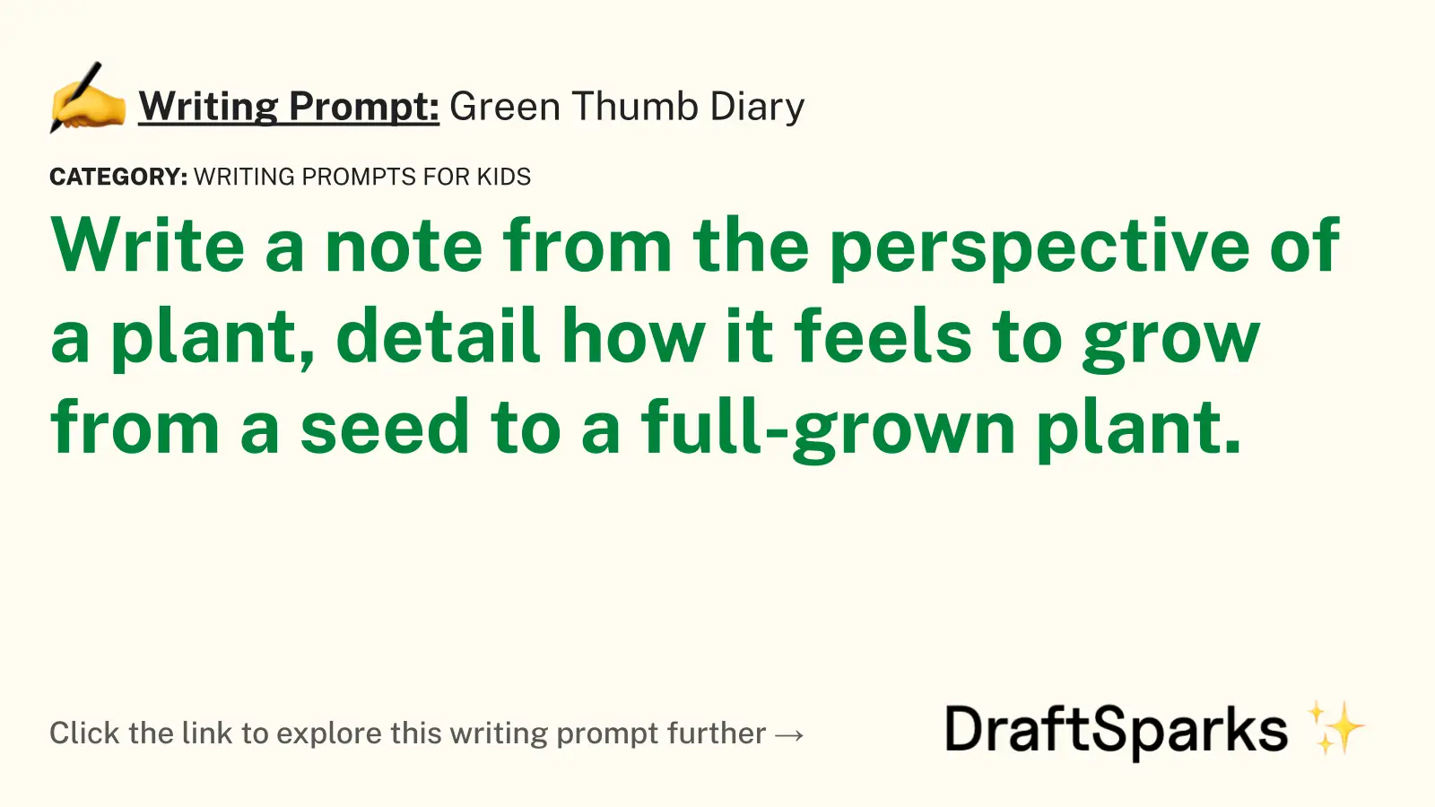 Green Thumb Diary