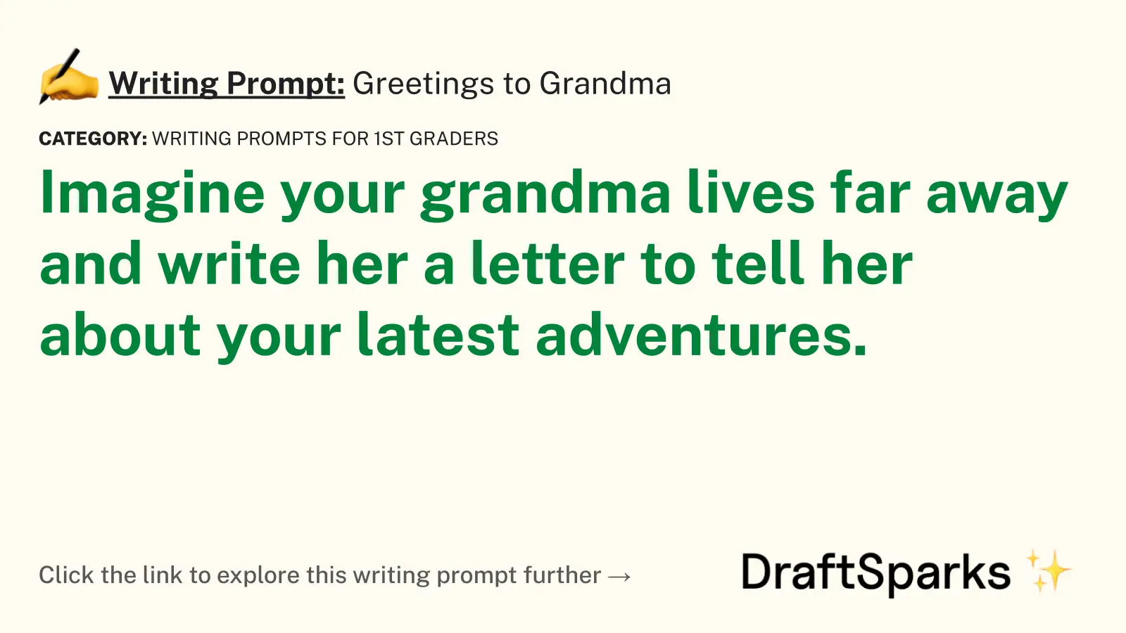 Greetings to Grandma