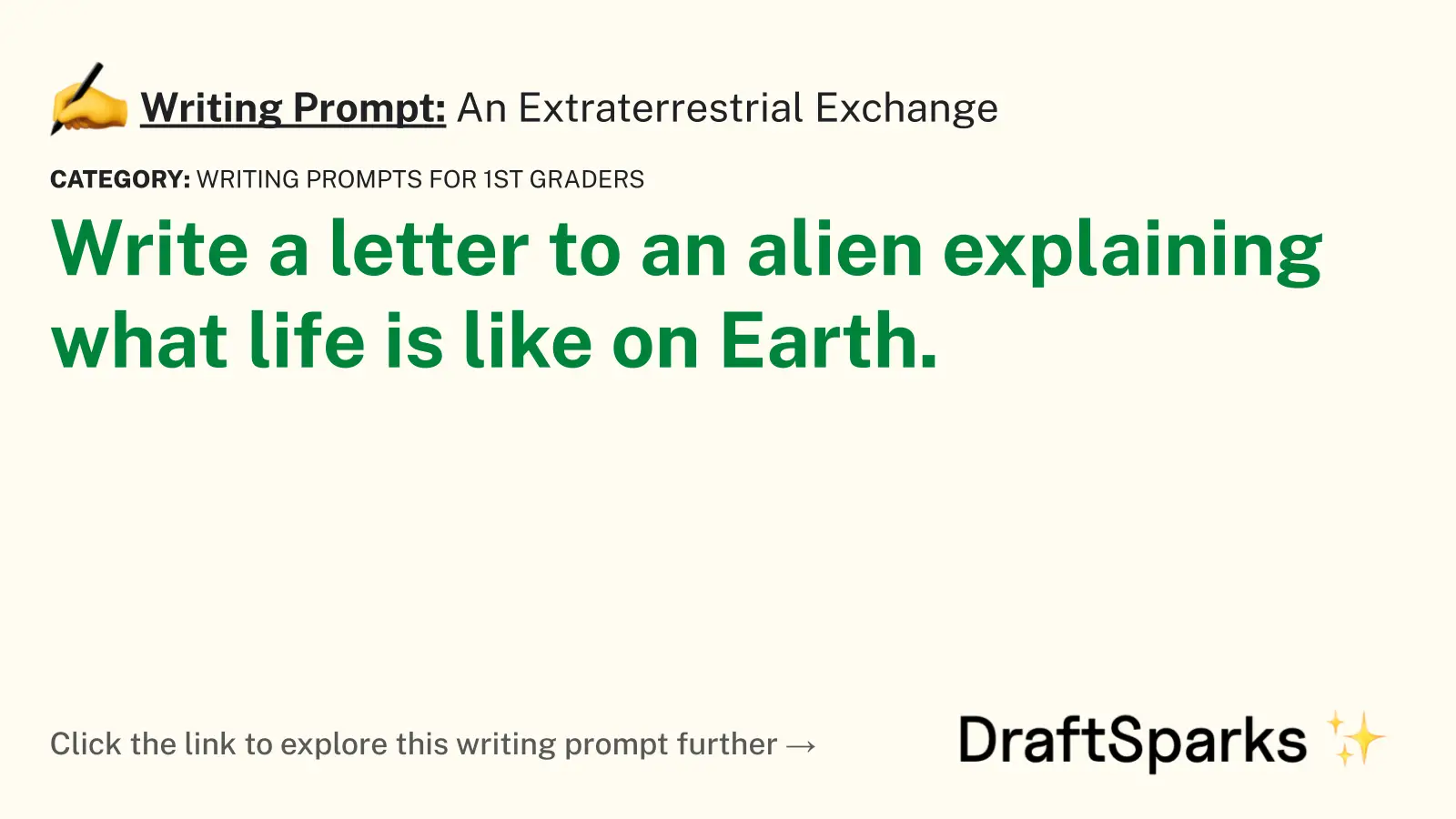 An Extraterrestrial Exchange