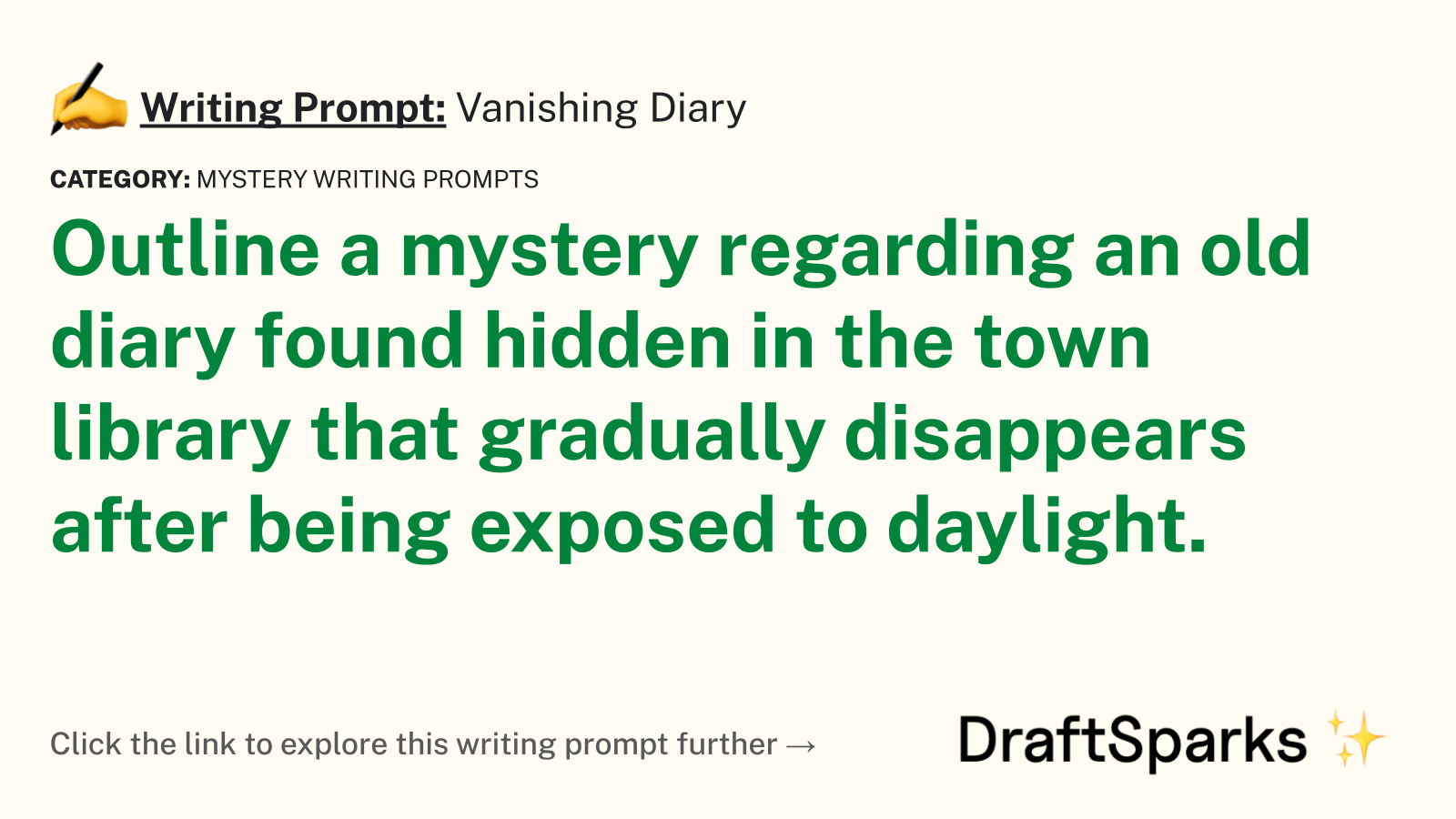 Vanishing Diary