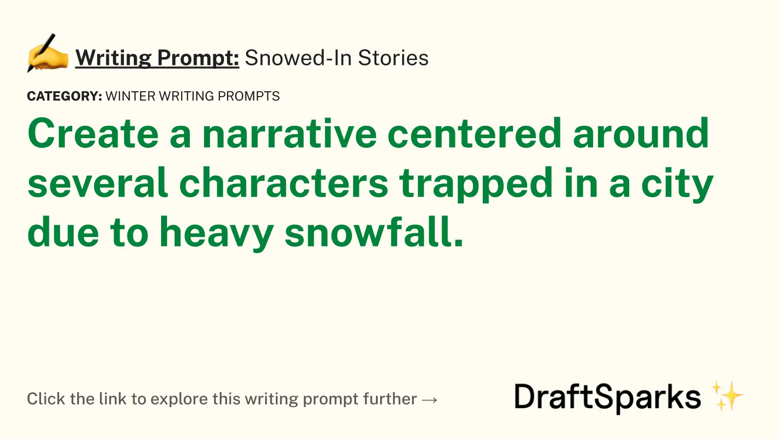 Snowed-In Stories