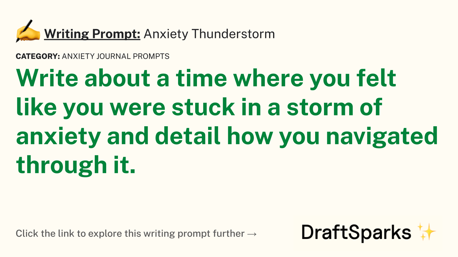 Anxiety Thunderstorm