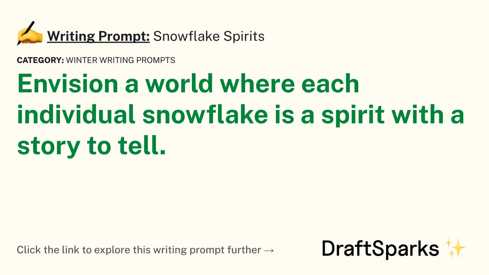 Snowflake Spirits