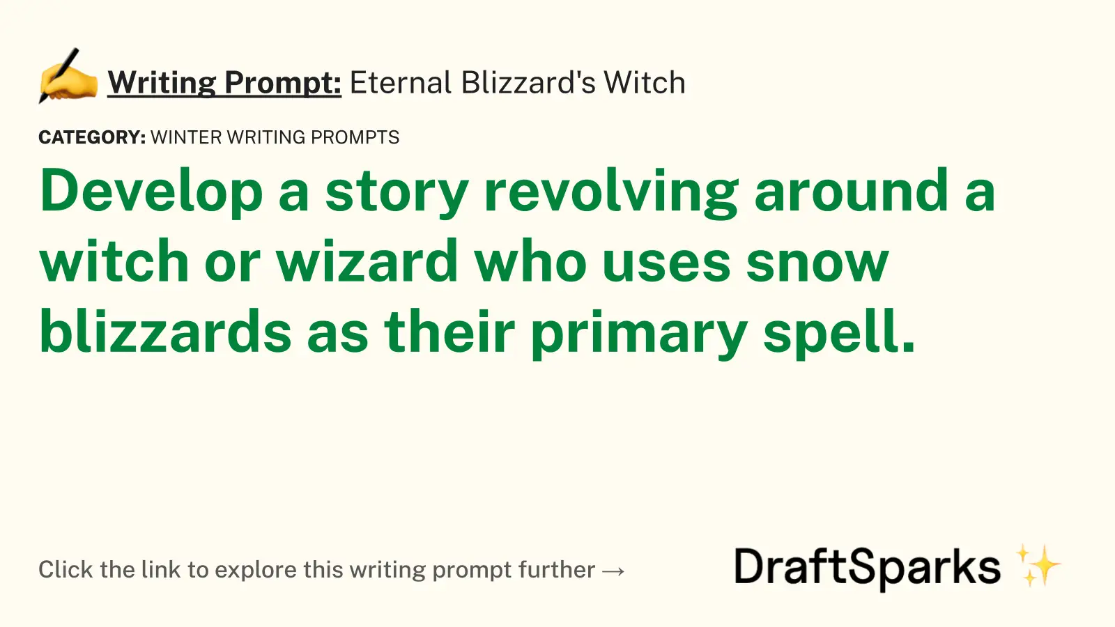 Eternal Blizzard’s Witch