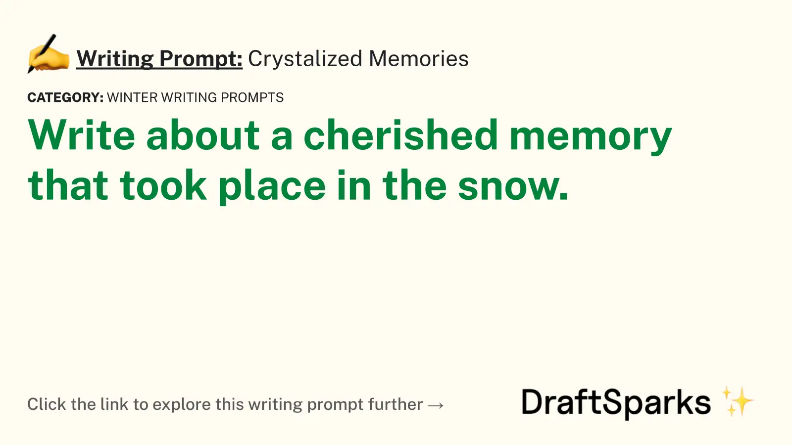 Crystalized Memories