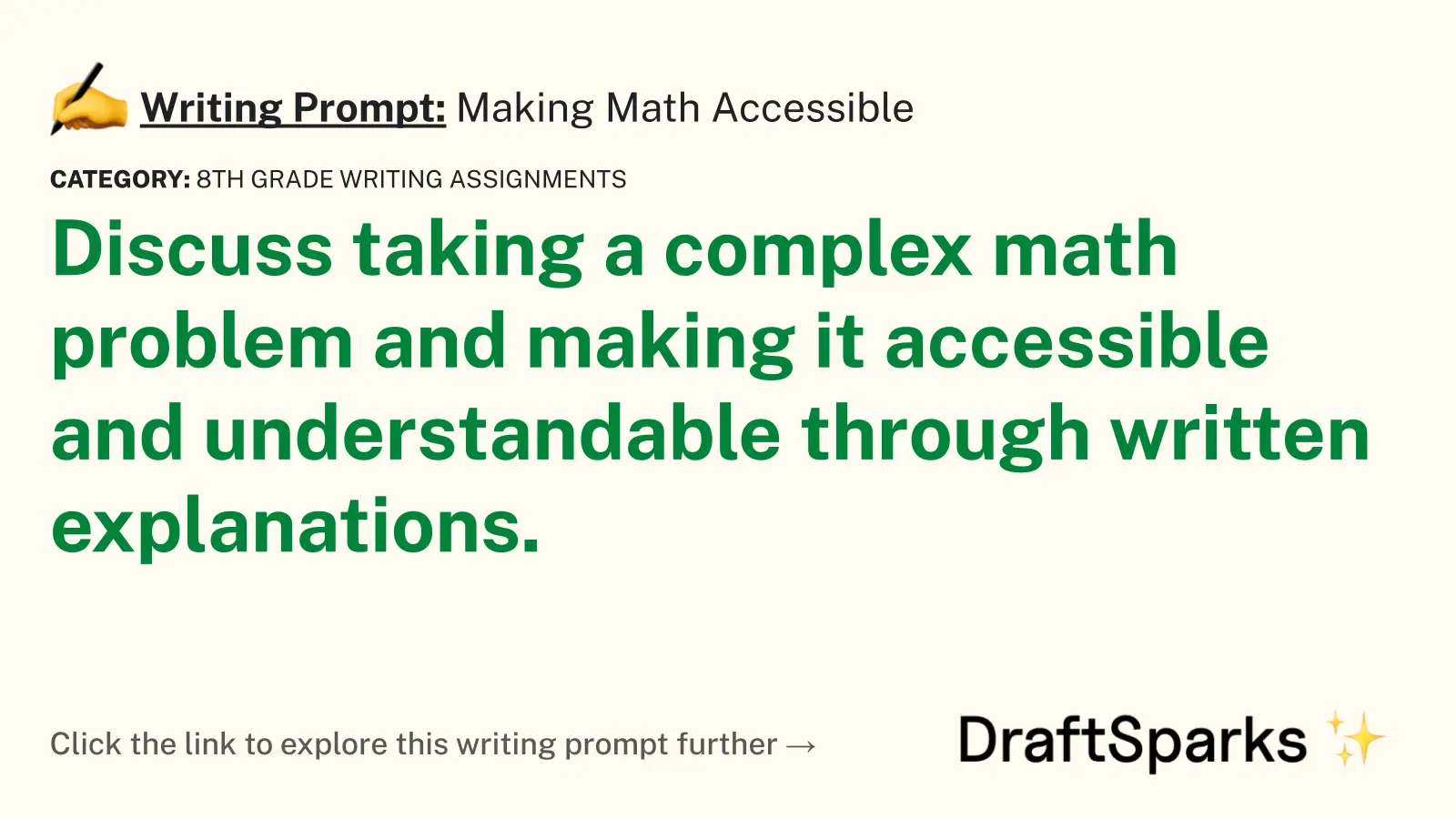 Making Math Accessible