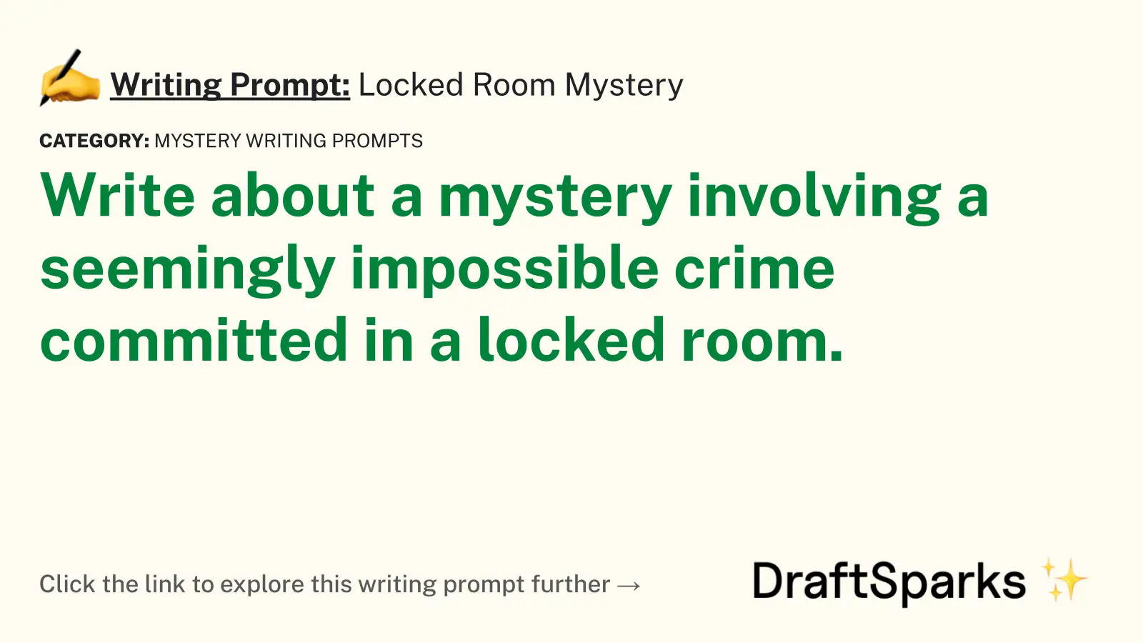 Locked Room Mystery