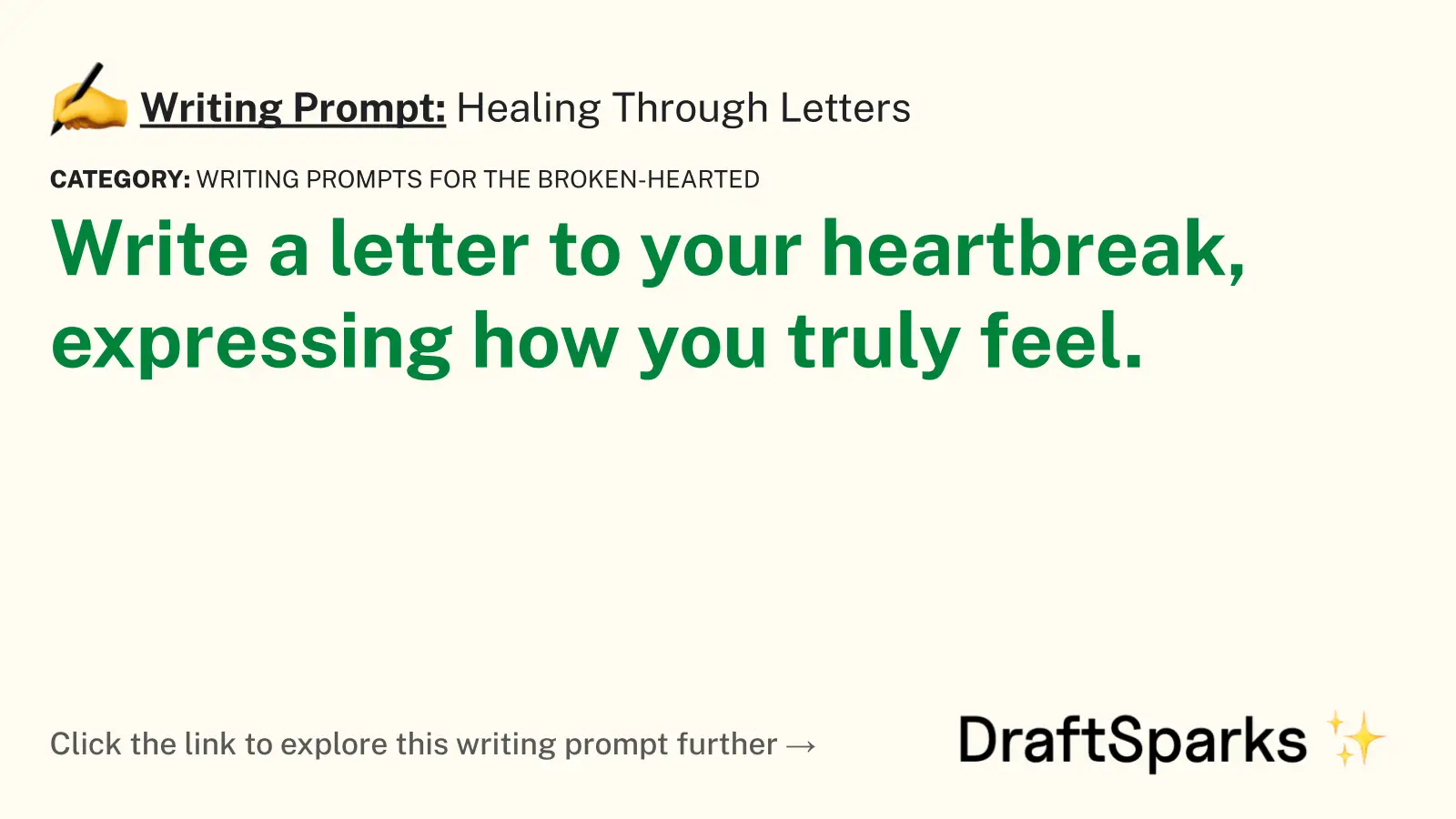 Healing Through Letters