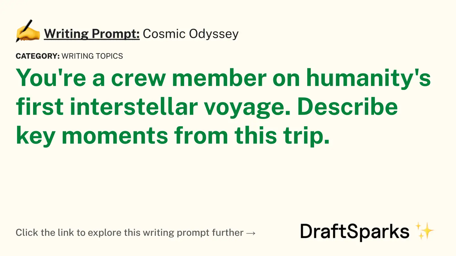 Cosmic Odyssey