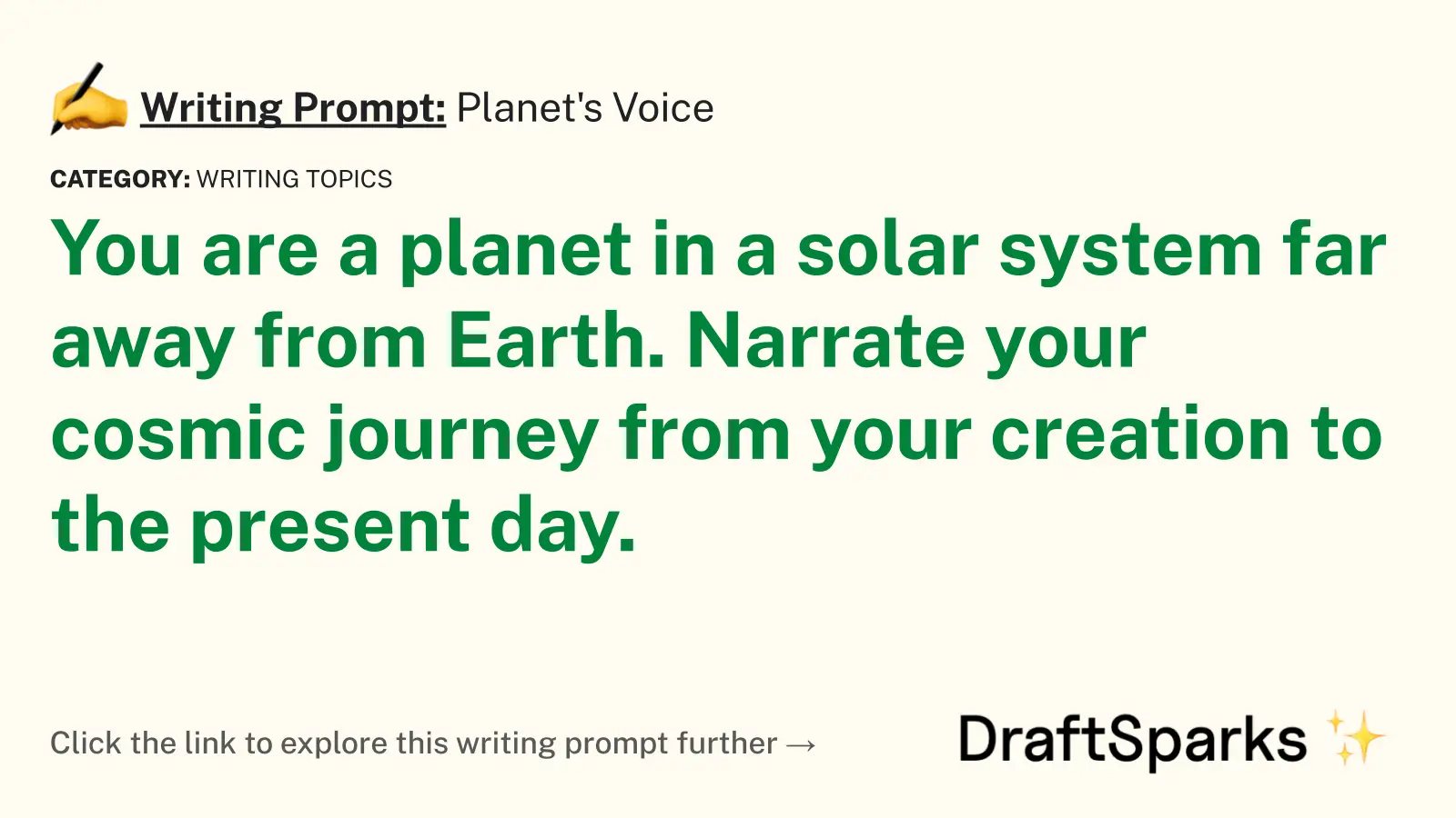 Planet’s Voice