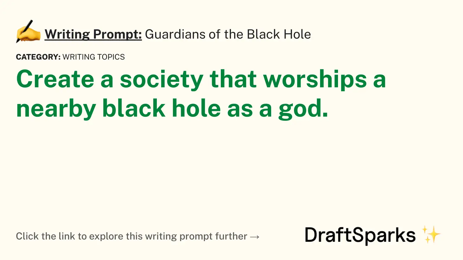 Guardians of the Black Hole