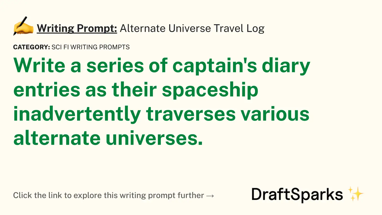 Alternate Universe Travel Log