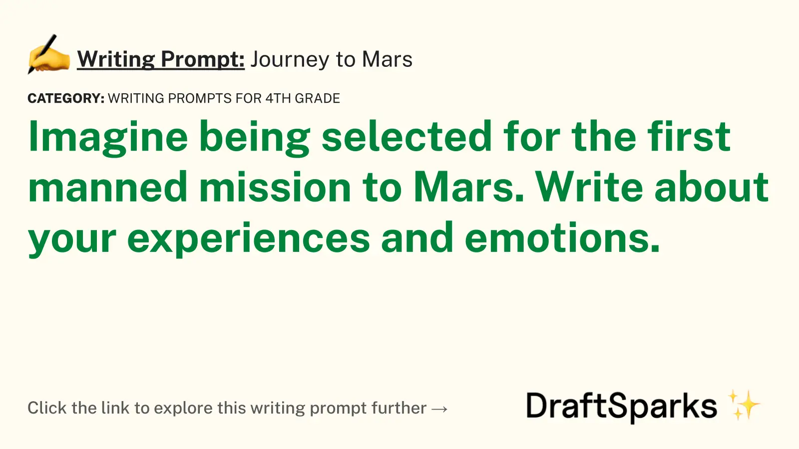 essay writing a trip to mars