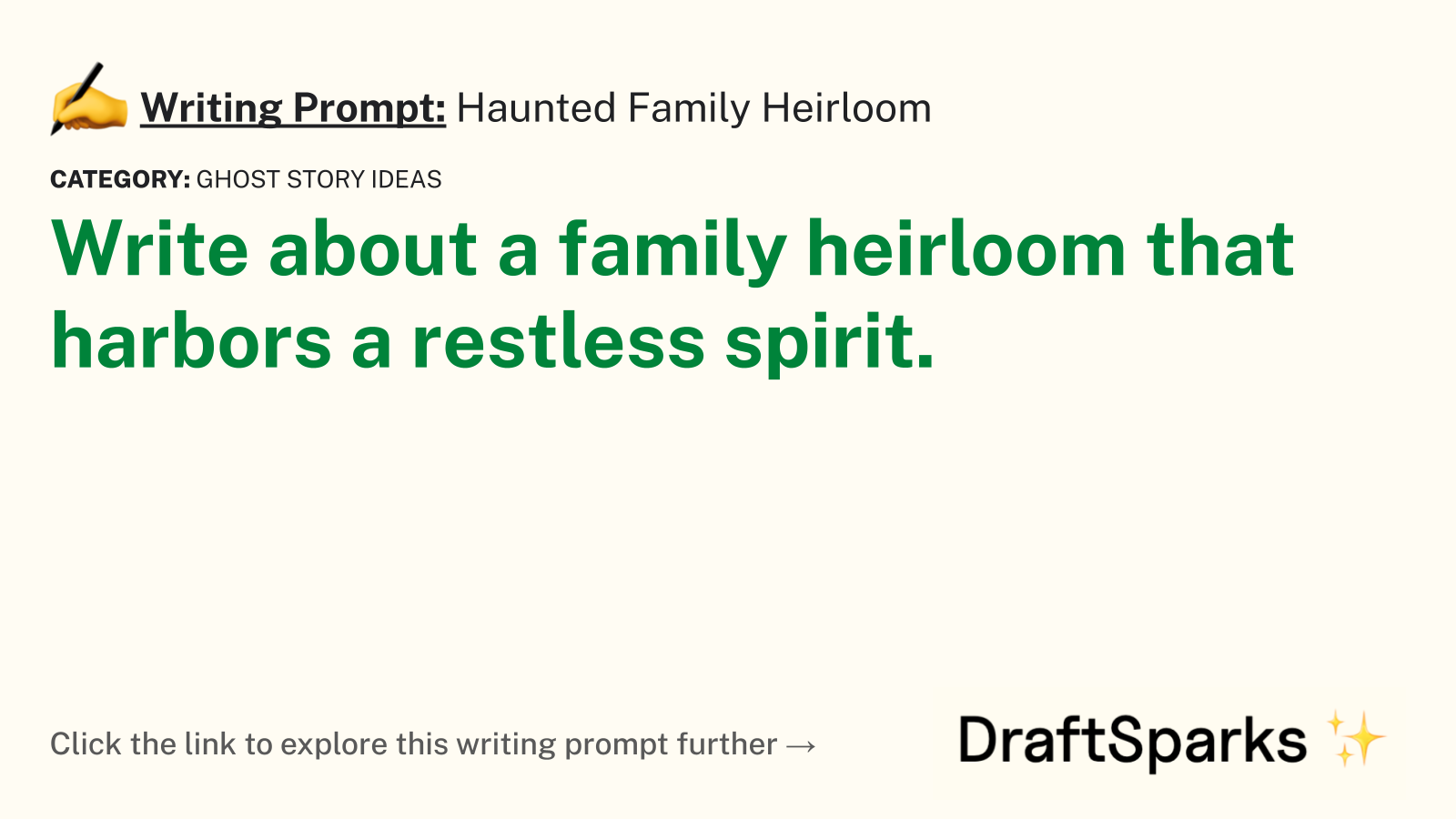 Haunted Family Heirloom