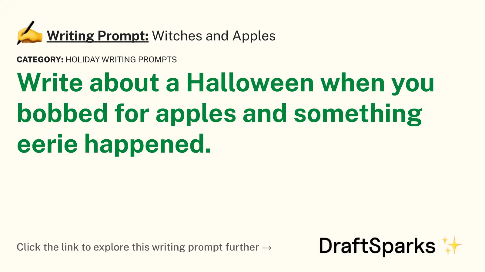 Witches and Apples
