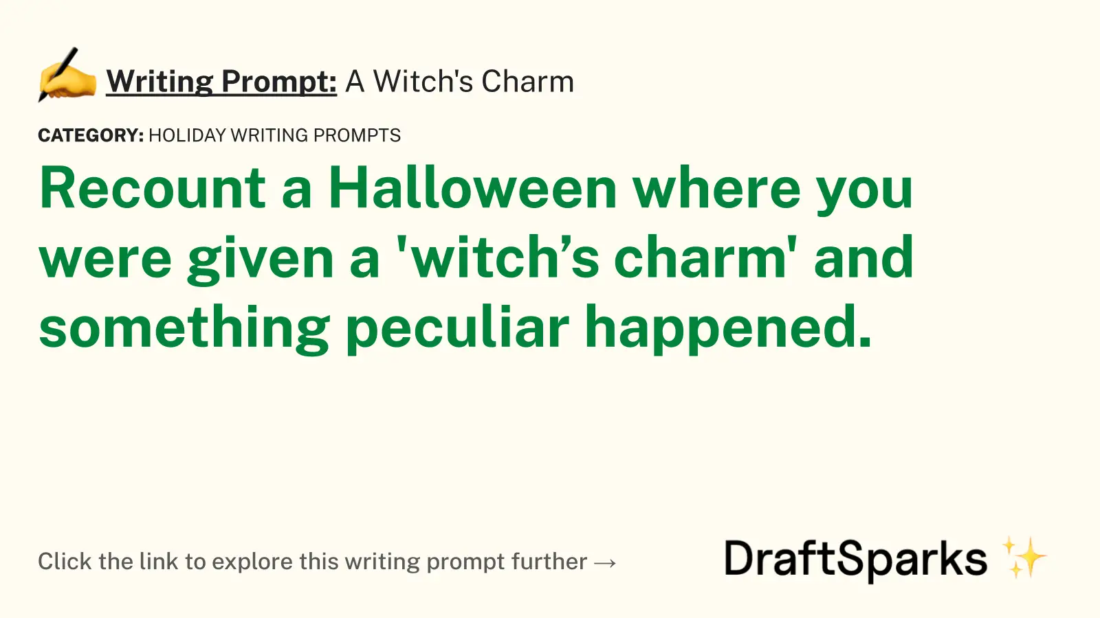 A Witch’s Charm