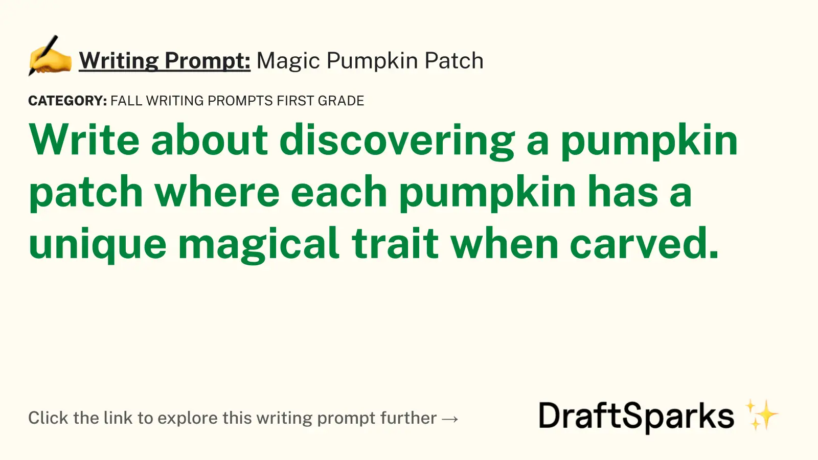 Magic Pumpkin Patch