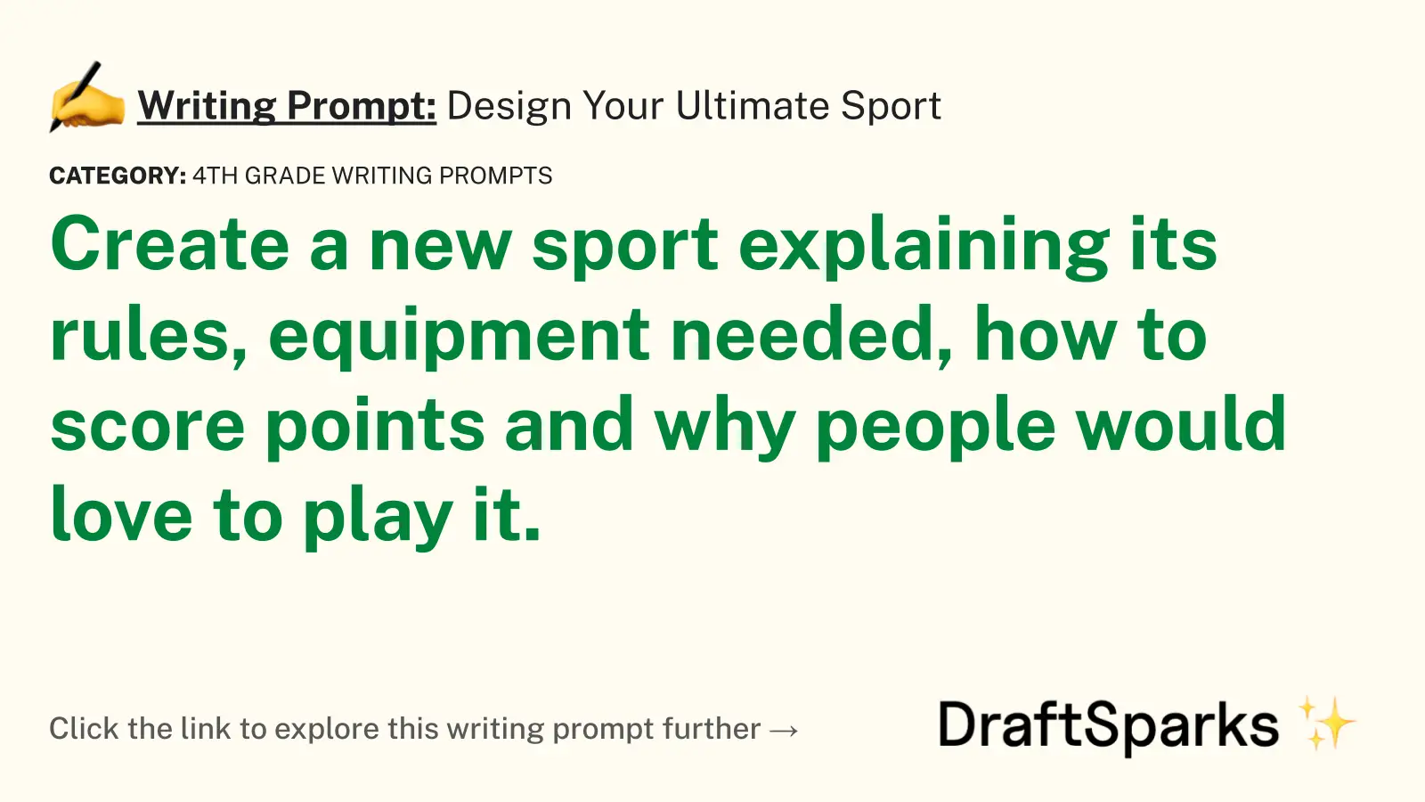 Design Your Ultimate Sport