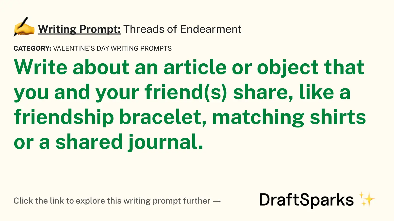 Threads of Endearment