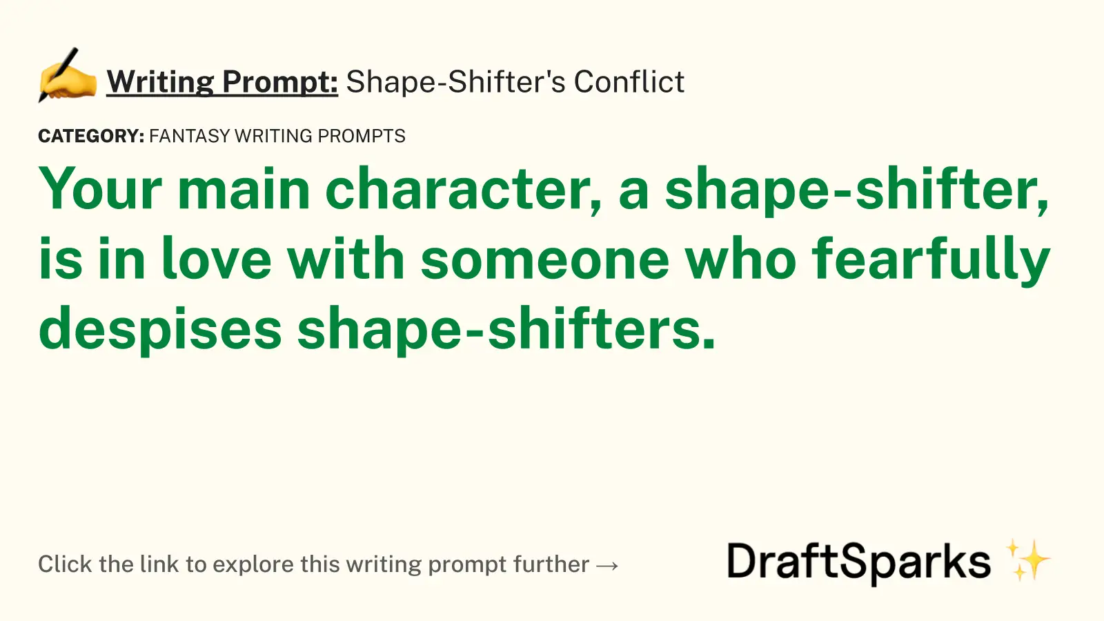 Shape-Shifter’s Conflict